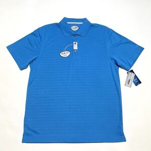 NEW Grand Slam Slim‎ Fit Men's Large Polo Shirt Short Sleeves Golf Blue NWT
